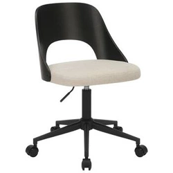 Fotel biurowy ergonomiczny obrotowy Lucy Actona beżowy nowoczesny do biura i gabinetu