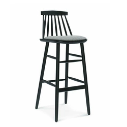 Hoker drewniany tapicerowany z oparciem Fameg BST-5910 CATA premium do kuchni personalizowany