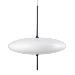 Lampa wisząca PIATTO biała 50 cm nowoczesna lampa do salonu, jadalni lub nad stół