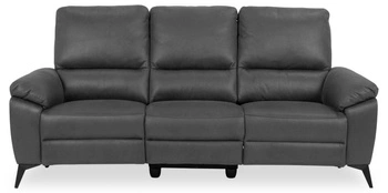 Sofa 3 osobowa Rana szara nowoczesna z regulowanym oparciem do salonu Actona Barry fabric