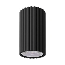 Plafon sufitowy LED IVAR czarny tubowy nowoczesny do salonu