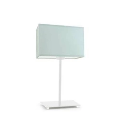 Lampka nocna do sypialni nowoczesna AMALFI miętowa z abażurem skandynawska LYSNE 40 cm