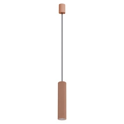 Lampa wisząca LED IVAR 1 mocca tuba do salonu i kuchni 200 cm