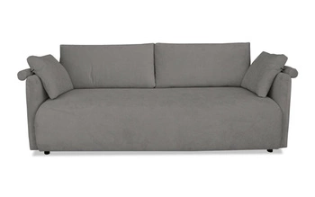 Sofa rozkładana Mondel 3 osobowa sztruksowa szara z funkcją spania i pojemnikiem do salonu