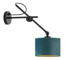 Kinkiet ścienny HAMILTON VELUR zielony welurowy nowoczesny do sypialni i salonu Lysne