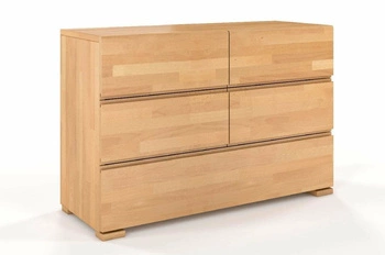 Komoda z szufladami drewniana skandynawska Vestre 120 cm do salonu i sypialni SKANDICA