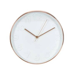 Zegar Rotin golden rose/ white