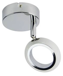 Kinkiet ścienny LED Aurelion chrom nowoczesny do sypialni i salonu CANDELLUX LIGHTING