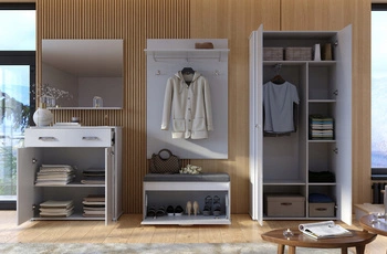 Zestaw mebli do przedpokoju Bella biały