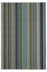 Dywan zewnętrzny nowoczesny Spectro Stripes Emerald Marine Rust 160x230 do tarasu i ogrodu