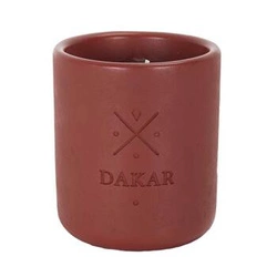 Świeca zapachowa Intesi Earth Dakar terrakota nowoczesna okrągła do salonu 10 cm