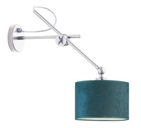 Kinkiet ścienny HAMILTON VELUR zielony welurowy nowoczesny do sypialni i salonu Lysne