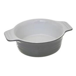 Okrągłe ceramiczne naczynie do zapiekania szare 13,4 cm do zapiekanek 5five simply smart