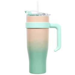 Kubek termiczny Miami Tie-Dye pomarańczowy/ zielony