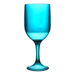 Kieliszek do wina niebieski 340 ml Intesi Sky z tworzywa odpornego na zarysowania, do zmywarki