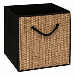 Pudełko materiałowe do regału Stemy czarne 31x31x31cm na zabawki i akcesoria 5five