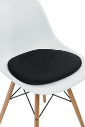 Poduszka na krzesło Side Chair Intesi czarna filcowa do jadalni 36x41 cm