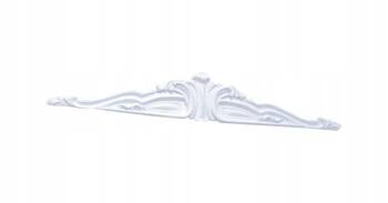 Korona do szafy Diamante biały nowoczesna do szafy 3-drzwiowej i 4-drzwiowej