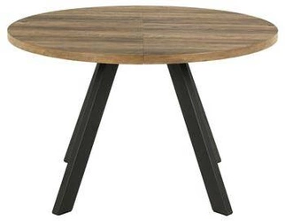 Stół okrągły rozkładany Zalida dąb artisan 120–210 cm do jadalni nowoczesny Actona