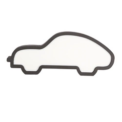 Lampka nocna LED Car czarna do pokoju dziecka nowoczesna dekoracyjna MDF 35 cm