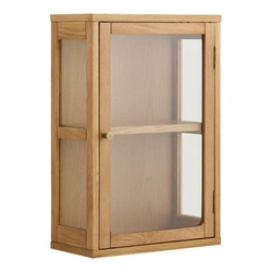 Zamora wisząca witryna szklana na alkohol do salonu dąb skandynawska