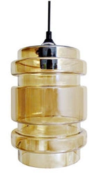 Lampa wisząca szklana bursztynowa Decorado 18 do salonu i sypialni CANDELLUX