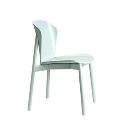 Krzesło drewniane Finn zielone do jadalni nowoczesne sztaplowane SCAB Design