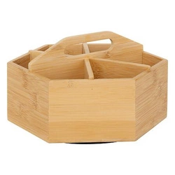 Organizer na herbatę obrotowy bambus