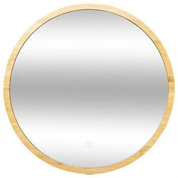 Lustro LED okrągłe bambusowe 57 cm 5five simply smart do łazienki i toaletki boho