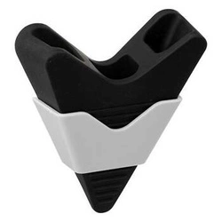 5five simply smart stoper do drzwi samoprzylepny plastikowy z uchwytem czarny 2 sztuki