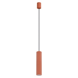 Lampa wisząca LED IVAR 1 ochra cylindryczna do salonu i kuchni