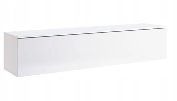 Szafka RTV wisząca Box 175 cm biała połysk nowoczesna do salonu Intesi