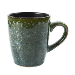 Kubek ceramiczny Elia 300 ml zielony Intesi do kawy i herbaty nowoczesny na prezent