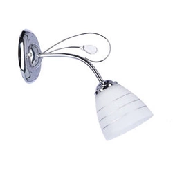 Kinkiet ścienny Simpli nowoczesny biały chrom glamour z kryształkiem do salonu i sypialni CANDELLUX