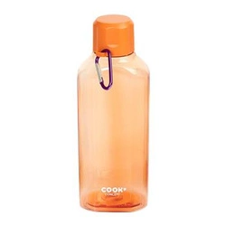 Butelka na wodę Intesi z karabińczykiem 700 ml, plastikowa, na rower i outdoor, pomarańczowa