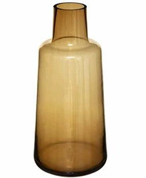 Wazon szklany Solid bursztynowy wysoki dekoracyjny na kwiaty do salonu Atmosphera