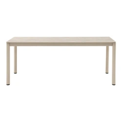 Stół Alcudia piaskowy do jadalni 200x90 nowoczesny ceramika aluminium