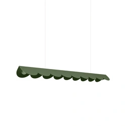 Lampa wisząca BISCUIT 100 LED zielona oliwka nad stół do jadalni
