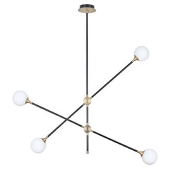 Lampa wisząca SPILLO czarno złota 92 cm nowoczesna do jadalni nad stół Step into Design