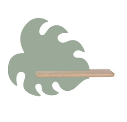 Kinkiet ścienny LED Monstera 5W drewniany do pokoju dziecięcego klasyczny zielony CANDELLUX