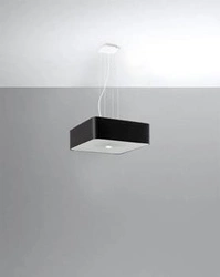 Nowoczesny czarny żyrandol Lokko 45 cm do salonu i jadalni lampa wisząca 5 punktowa