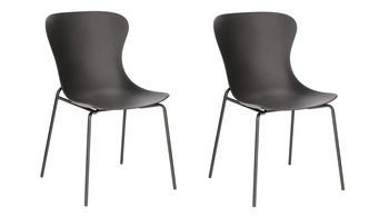 Zestaw 2 krzeseł Diapo czarne