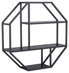 Półka Seaford Octagon czarna
