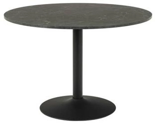 Stół Ibiza 110cm czarny marmur okrągły 