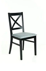 FAMEG AD-2107 krzesło tapicerowane do jadalni drewniane czarne