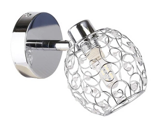 Kinkiet ścienny Horus nowoczesny chrom regulowany do sypialni salonu CANDELLUX LIGHTING