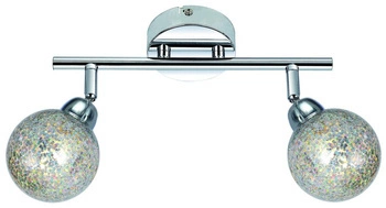 Lampa sufitowa LED Kaleidoscope chrom nowoczesna regulowana do salonu i sypialni 30cm