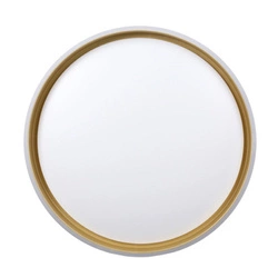 Plafon sufitowy LED Florida 38 cm nowoczesny biało złoty do salonu i sypialni CANDELLUX