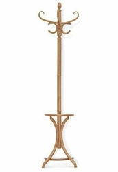 Wieszak stojący do przedpokoju Fameg 8 bukowy skandynawski personalizowany