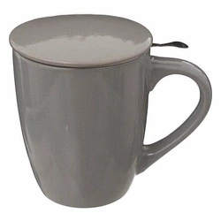 Kubek Colorama z zaparzaczem i pokrywką   szary